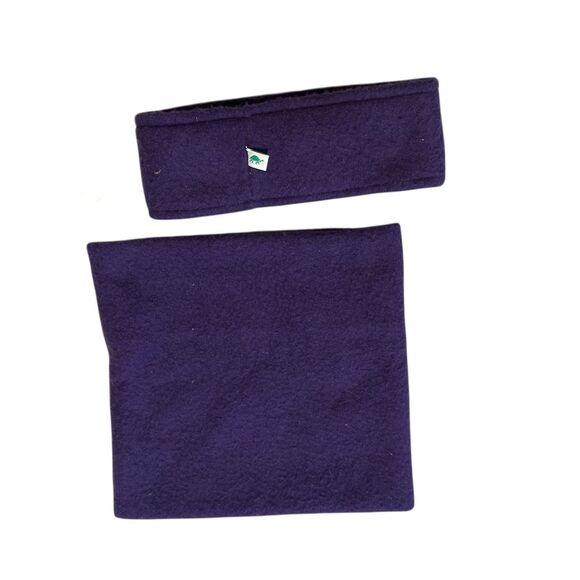 Two piece Turtle Fur Fleece The Turtle's Neck and Purple Fleece Headband Ski One - Picture 1 of 6